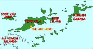 map of the British Virgin Islands